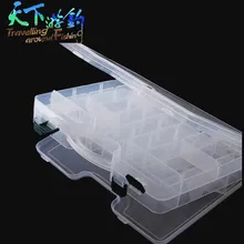 TAF водонепроницаемая рыболовная коробка 29 см* 19 см* 6 см, двусторонний пластиковый ящик для рыболовных снастей для ловли карпа, высококачественный чехол для приманки