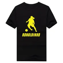 2017 Legends Ronaldo de Assis Moreira T shirt Fashion mens 100% cotton short sleeve Ronaldinho shadow T-shirt 0112-1