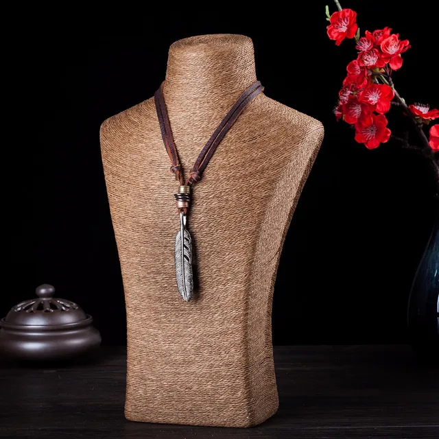 Bijoux à longue chaîne pour hommes et femmes, colliers de