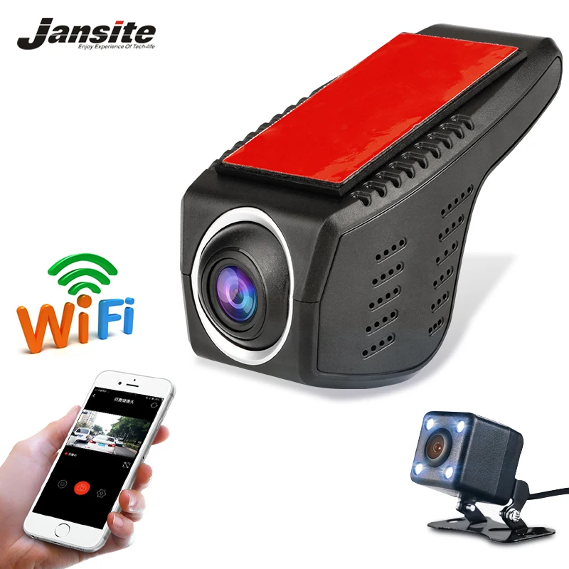 

Jansite Car DVR Wifi Car Camera Full HD 1080P Dash Cam Registrator Video Recorder Camcorder Dual Lens Dvr Loop record Anti shake