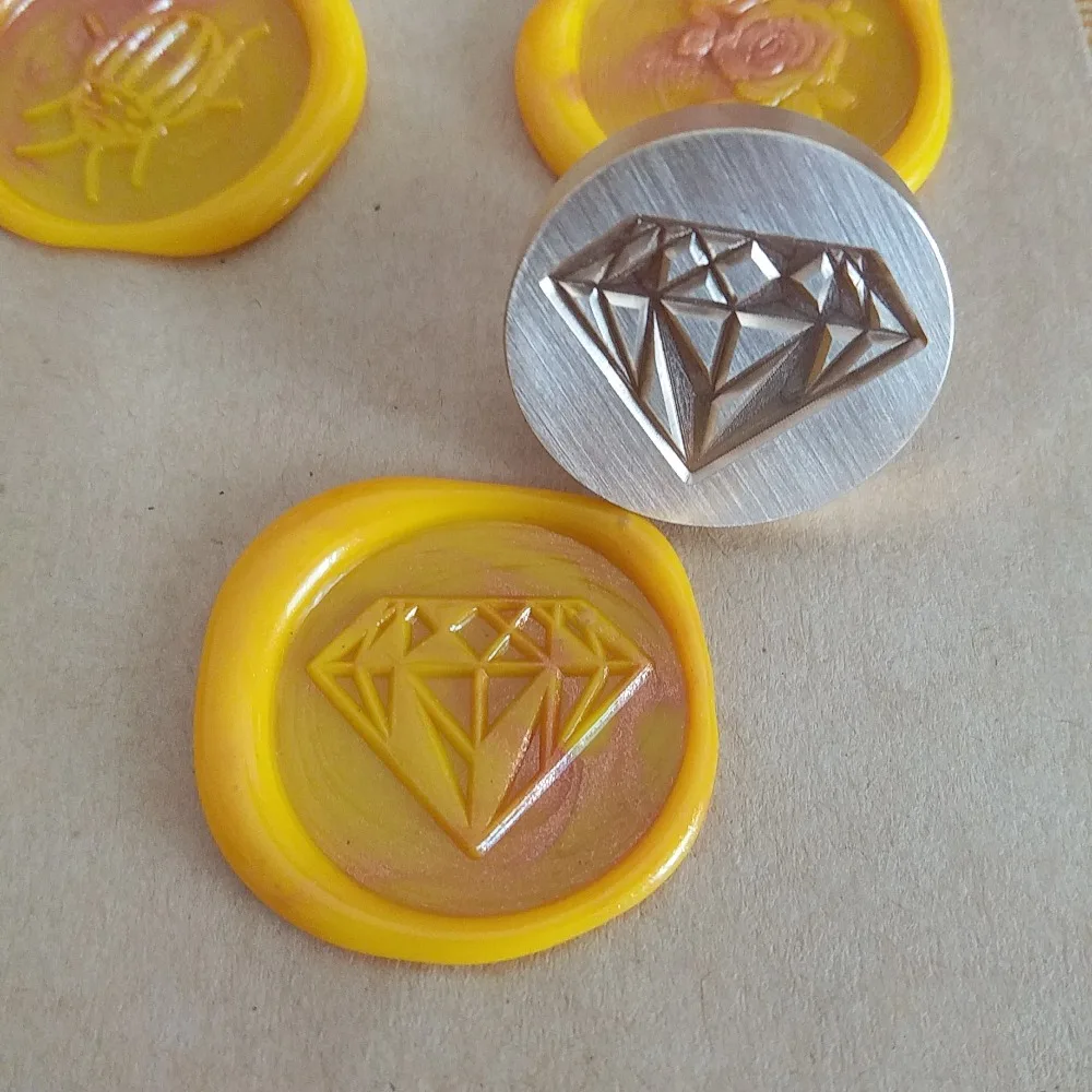 Diamond wax seal stamp,Envelope seal DIY sealing wax wedding stamp