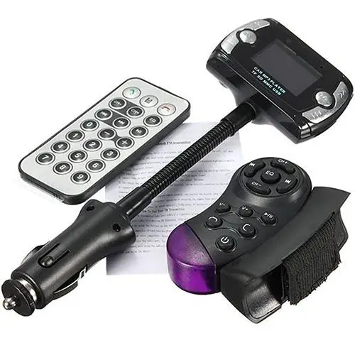 

Car Kit Wireless Bluetooth hand free FM Transmitter MP3 Player USB SD LCD Remote Handsfree