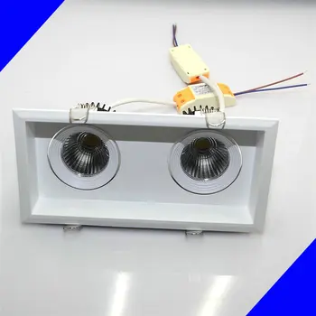 

Free shipping SNYKA 2 x10W LED COB Ceiling Downlight Epistar 20W LED Ceiling Lamp Recessed Spot Light AC85V-245V Free shipping