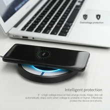 Fast Qi Wireless Charger For Samsung S8 Plus S7 Note 5 Nillkin Magic Disk 4 Fast Wireless Charger For iPhone Huawei Other Phones