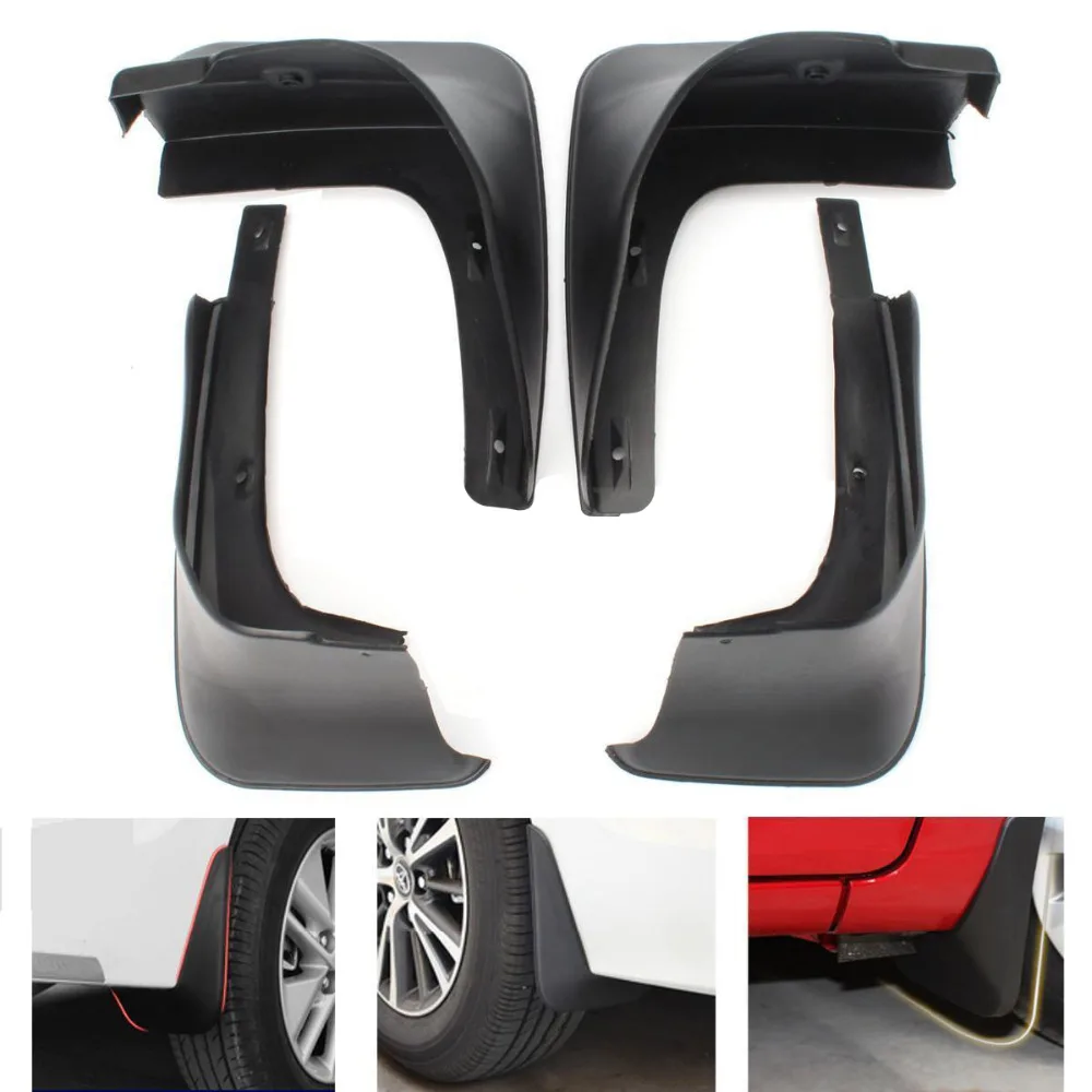 Roadlover 4pcs Splash Guards Front Rear Mudguards Mud Flaps Fenders Set