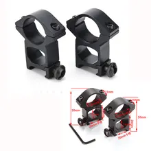 2 шт. низкий QD Тактический фонарик прицела Открытый Охота 20 мм Ris кольцо Airsoftsports Quick Release Пикатинни Вивер
