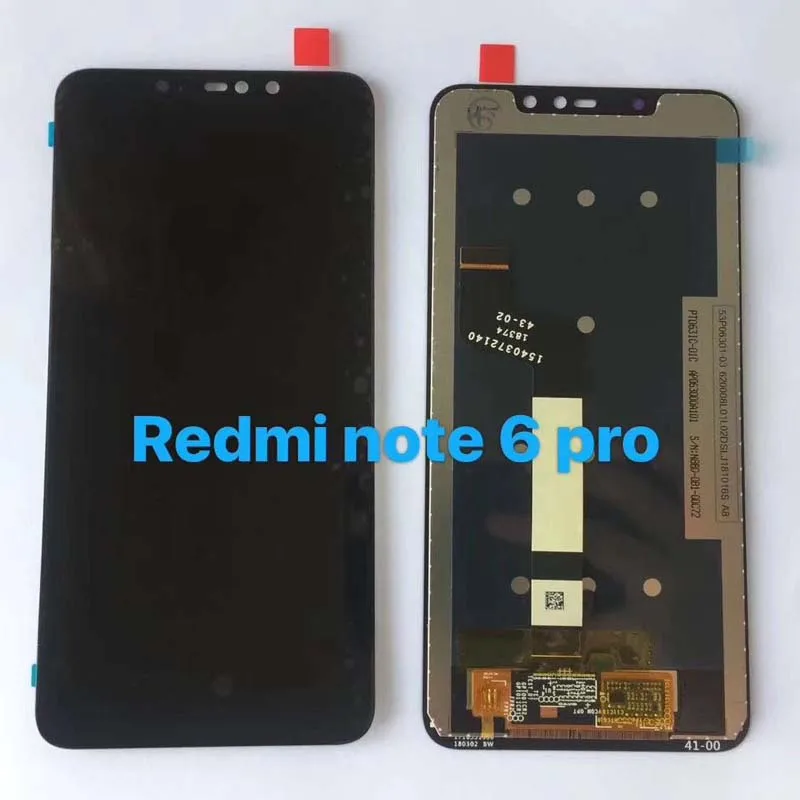 

Original for Xiaomi Redmi Note 6 Pro Global LCD Display Screen Touch + Frame Assembly LCD Display Touch Screen Repair Parts