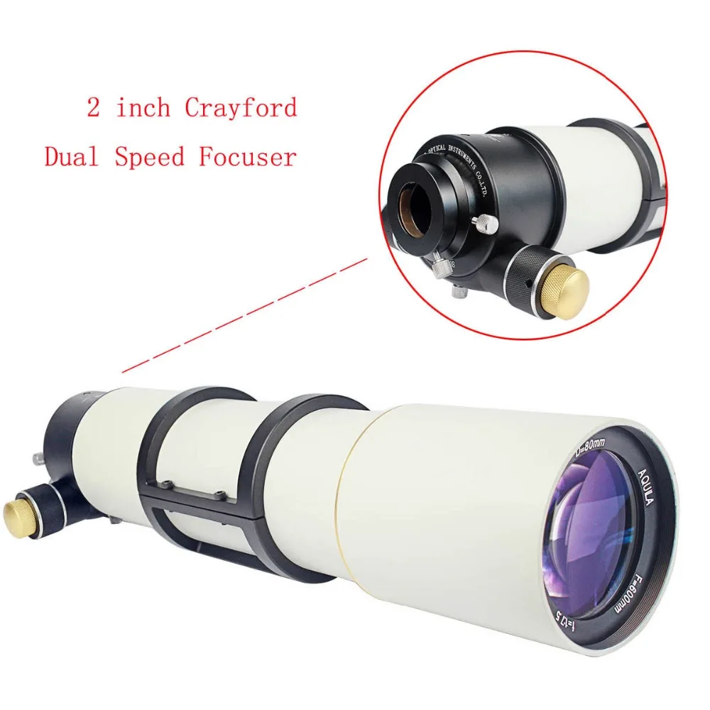 

AQUILA 2-inch Professional Refractor Telescope FMC Double Speed Focuser w/ 1.25" Adapter 80400 80600 80800 90500 90800