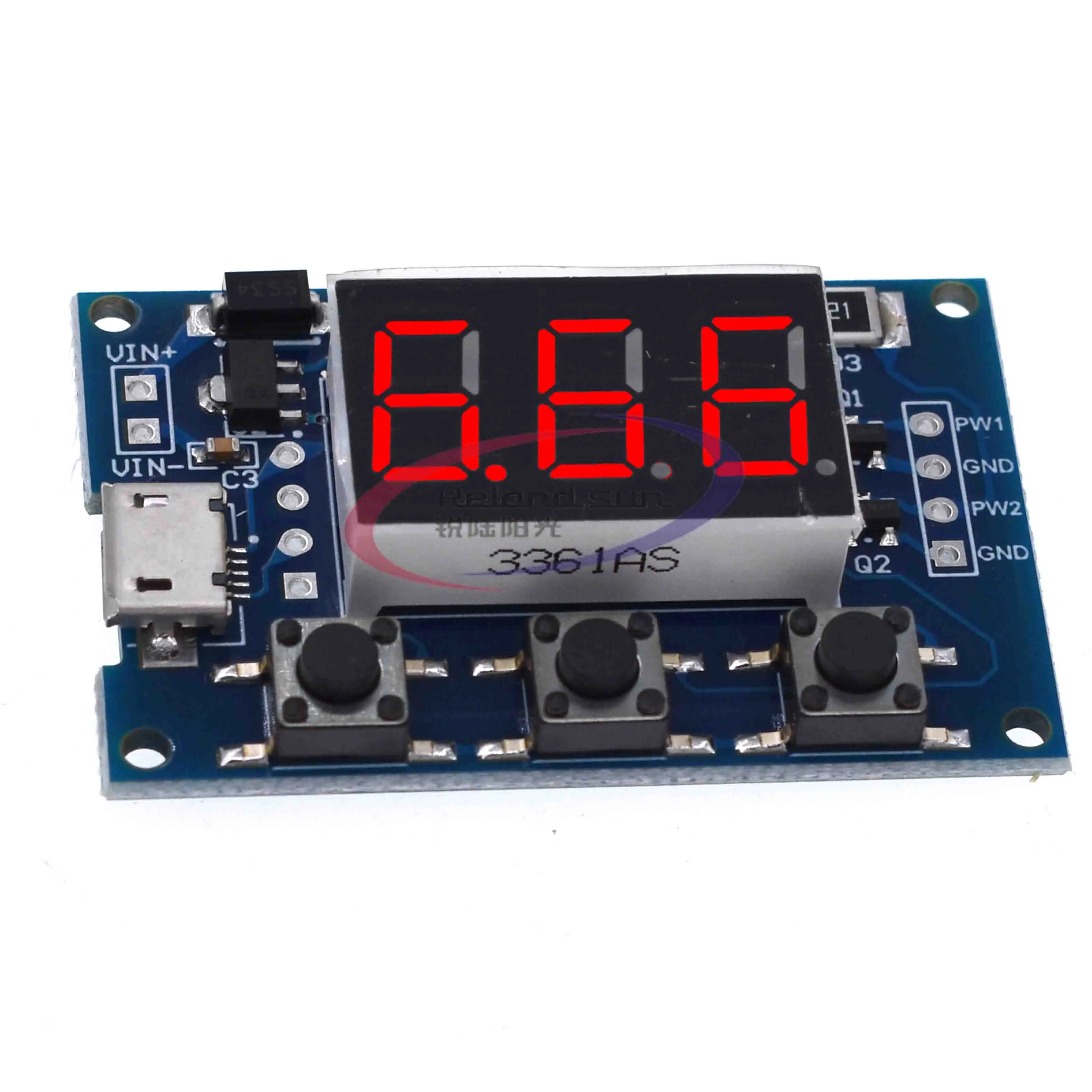 DC 5-30V Micro USB 5V независимая мощность PWM генератор сигналов 2-канальная двухсторонняя