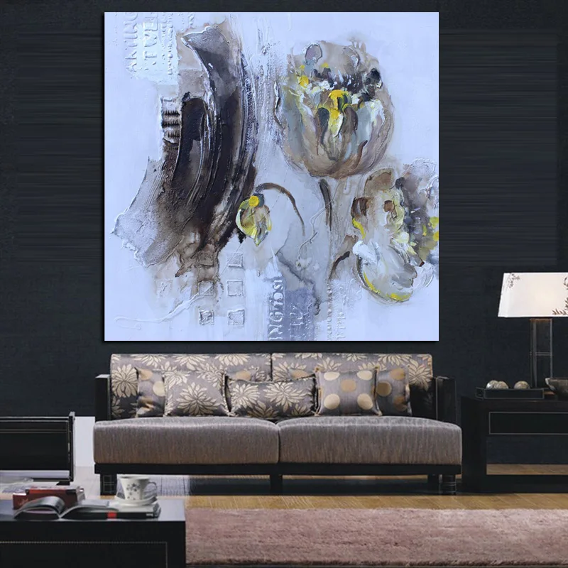 Print Abstract Chrysanthemum Watercolor Oil Painting on Canvas Art Poster Modern Wall Picture For Living Room Sofa Cuadros Decor (2)