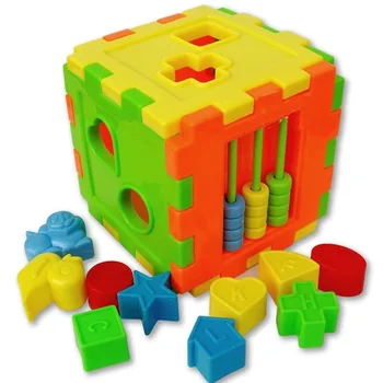 

Kids Animal Alphabet Shape Matching Blocks Box Geometric Sorting Building Blocks Cube Box Cognitive Learning Educational Toys