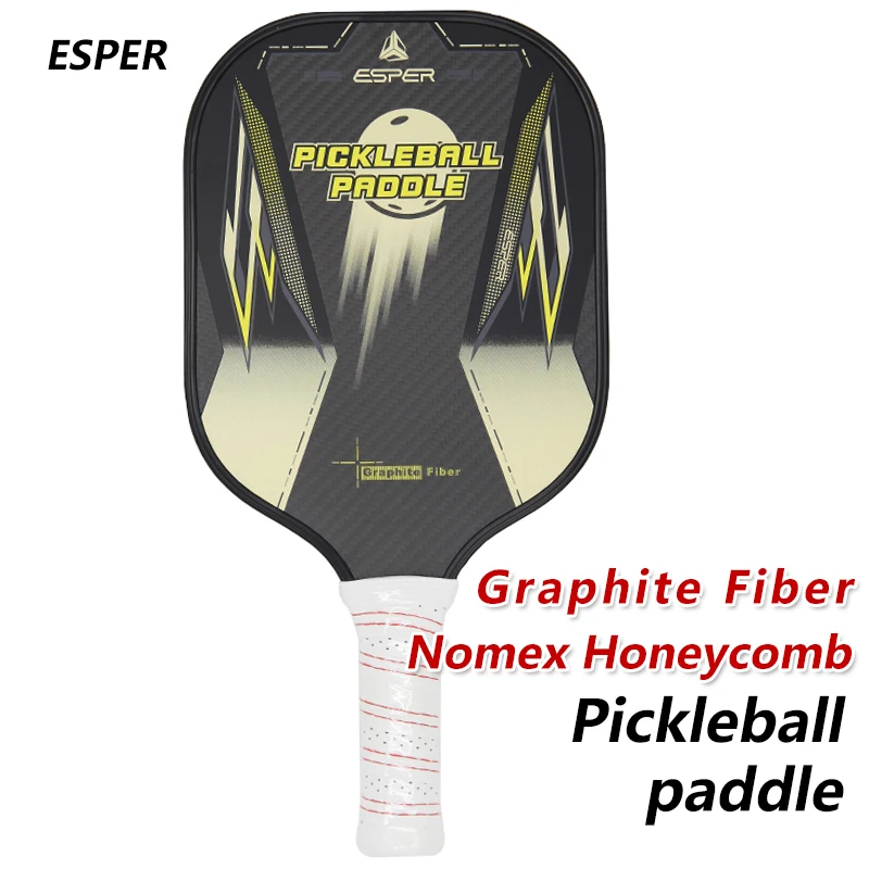 

Esper Gold Professional Pickleball Paddle Graphite Composite Nomex Honeycomb Graphite Carbon Fiber Face Lightweight Powerfull