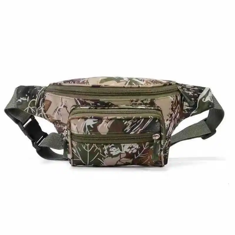 

Bisi goro 2019outdoor Camouflage flag Waterproof Wear-resistant sports phone banana bag fanny pack oxford unisex Belt Waist Bags