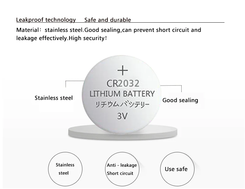 5 шт./компл. CR2032 аккумулятора кнопочного типа BR2032 DL2032 ECR2032 ячейки литий Батарея 3V CR 2032 для мобильного часо-Электронная игрушка пульт дистанционного управления