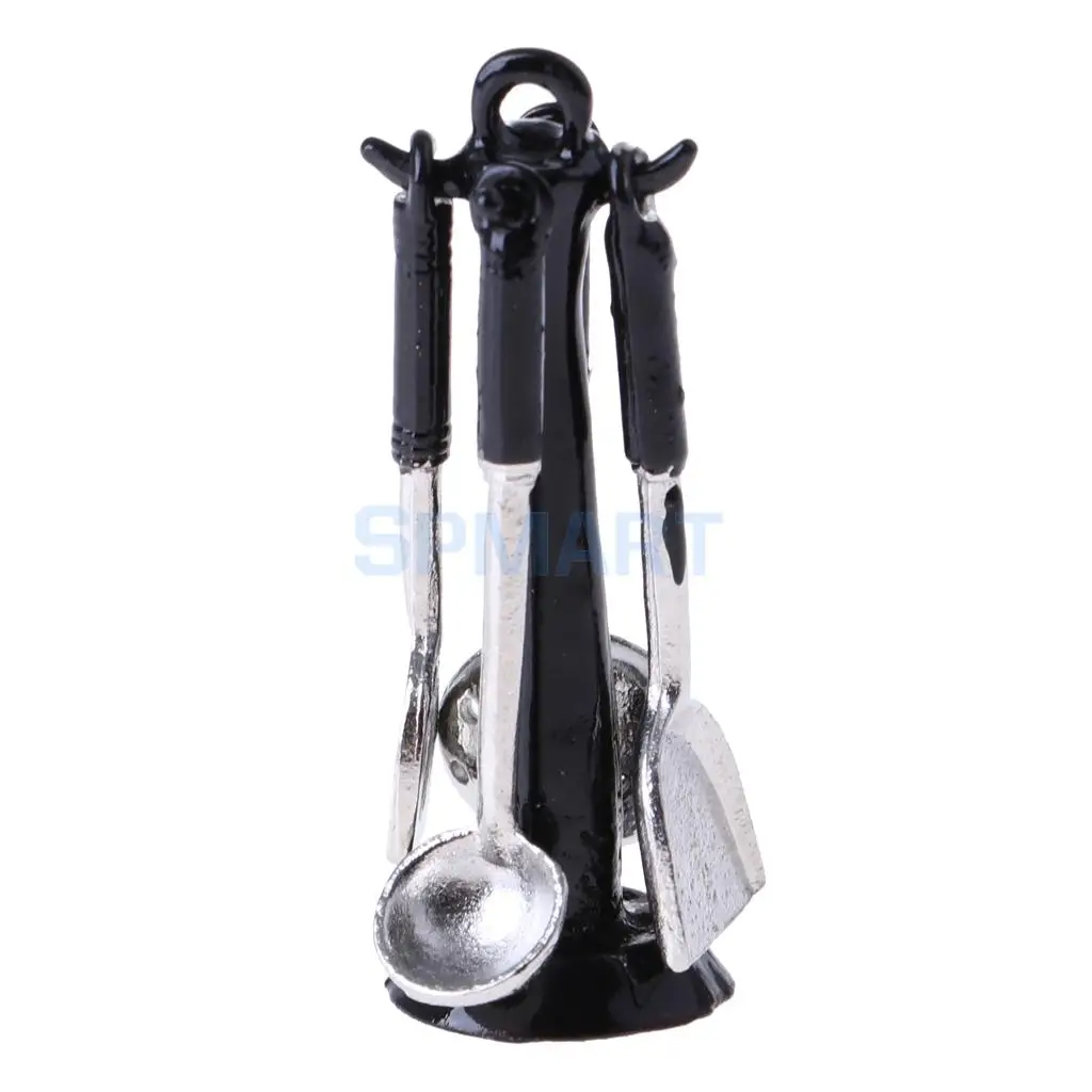 MagiDeal 1/12 Scale Dollhouse Miniature Cooking Utensils Tools for Dolls Kitchen Interior Decor Accs Children Pretend Play Toys