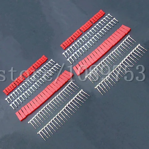 

50 Sets Female & Male JST 2 Pin Red Color Housing With Pin Connector