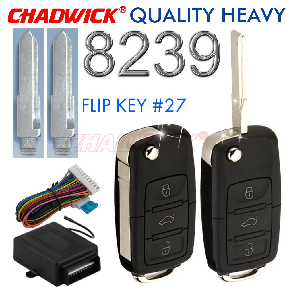 

Flip key #52 blade keyless entry system for japanese car remote control door lock locking CHADWICK 8239 auto Accessories kit