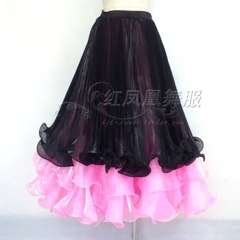 

New style Ballroom dance costumes sexy spandex colors ballroom dance skirt for women ballroom dance skirts S-4XL LBR-90