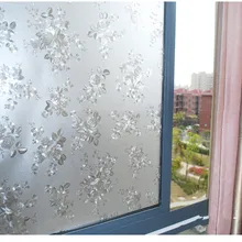 Матовая статическая пленка 3D 40 см x 200 см 3D устойчивы к ультрафиолетовому излучению Стекло пленка без клея наклейки электростатические наклейка матовое стекло