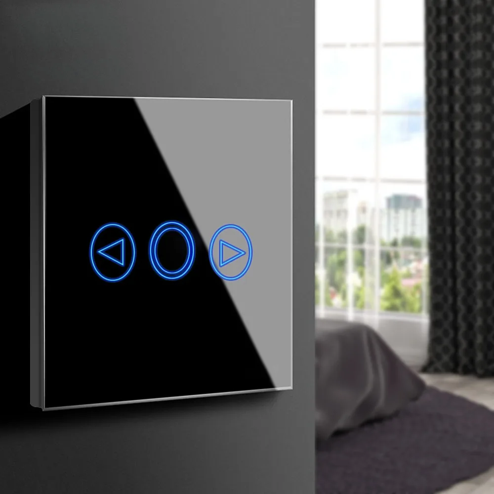 

Light Switch with Touch Sensor Control EU/UK Standard For LED Lamp Glass Panel Control Module Waterproof Wall LED Light Switch