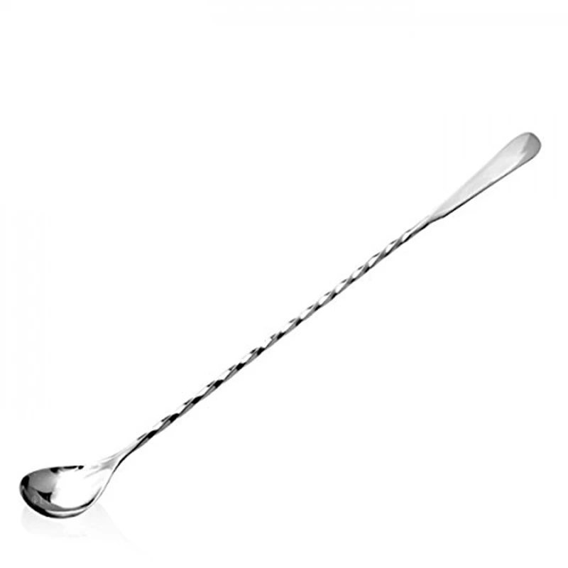 50PCS Cocktail Bar Spoon Hoffman Silver Bartender Professional Cocktail
