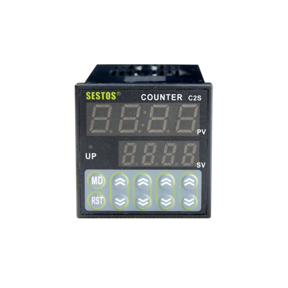 

10PCS/Lot 12-24V CE C2S-R-24 0.39INCH Large Font LED Display Sestos Digital Preset Scale Counter Tact Switch Register Whosesale
