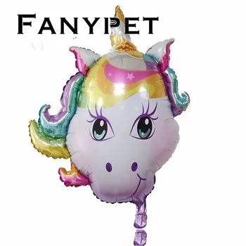 

50pcs Foil Unicorn Balloons Birthday Party Decorations Kids Happy Birthday Letter Balloons Unicorn Party Decor Baby Shower