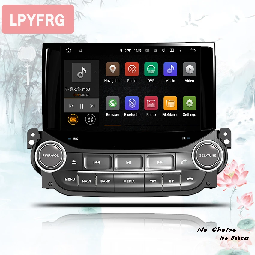 Top 8" Octa core Android 9.0 4+64 Car DVD player Auto Stereo Head unit GPS navigation for CHEVROLET MALIBU 2013 2014 2015 multimedia 1