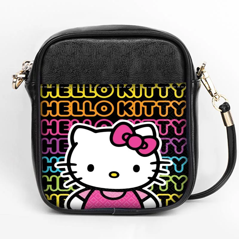 

New fashion Hello Kitty Sling Bag Custom Women Sling Shoulder Bags Leather Mini Girls Tote Party Bag 1pcs custom