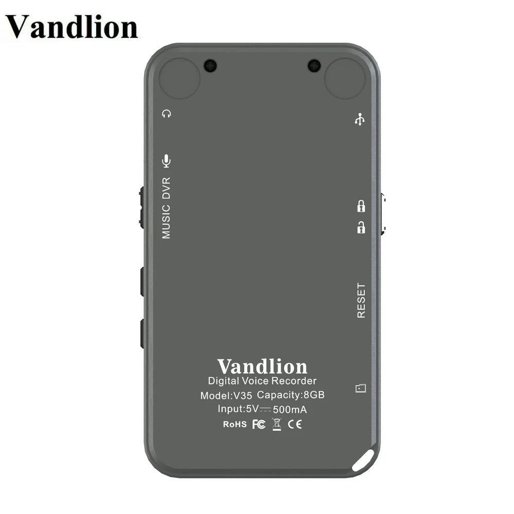 Vandlion Digital Voice Recorder Audio Recording