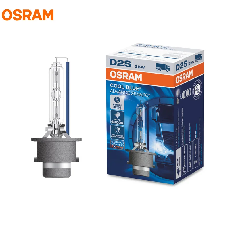 

OSRAM D2S 35W 66240CBA 6000K COOL BLUE ADVANCE Xenon Pure White Light Car Headlight Off Road Bulb HID Lamp More Brightness 1X