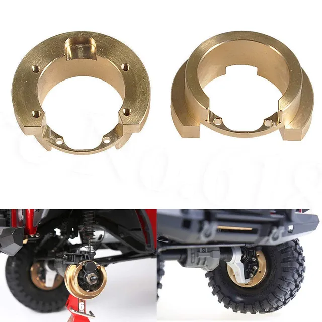 Best Price 2pcs 82g/pc Heavy Brass Counterweight Steering Block Internal Wheel Knuckle for Traxxas TRX-4 1/10 RC Crawler Car Hop Up Parts