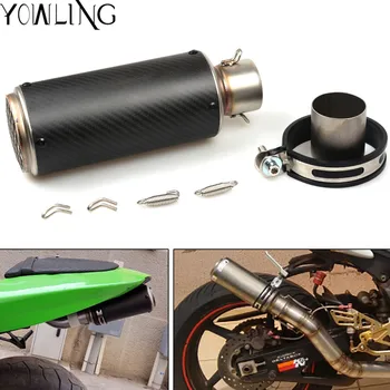 

51-61mm Motorcycle Exhaust Pipe Muffler Exhaust Mufflers For BMW S1000RR MT-07 MT-09 YZF R1 R6 Z800 Z750 Z1000 ER6N YZF R3 MT-03