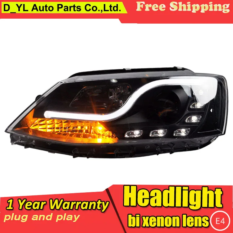 Car Styling For VW Jetta 2012-2015 led headlights Led for head lamp Angel eye drl H7 hid Bi-Xenon Lens low beam | Автомобили и