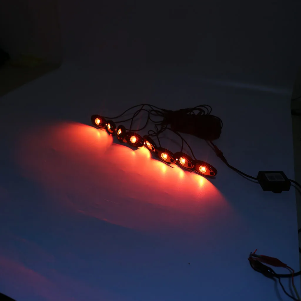 Водонепроницаемый RGB Цвет 8LED под шасси автомобиля под корпусом атмосферный свет, неоновые лампы# SMT0409