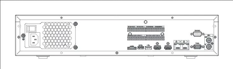 NVR608-64-4KS2 Rear panel