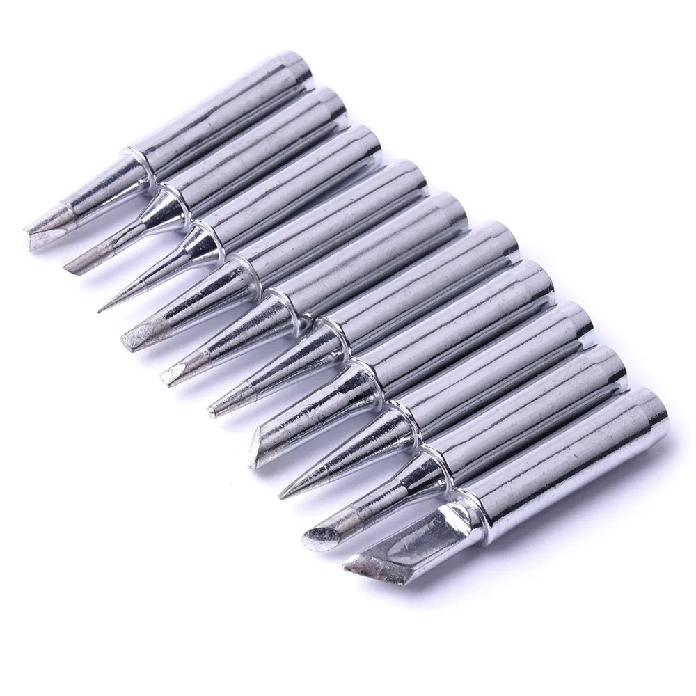 US Warehouse 10Pcs/Set Soldering Iron Tips Solder Tip Lead free