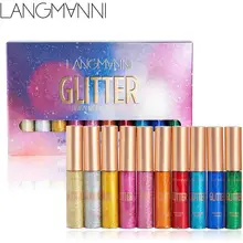 10 цветов Блестящий подводка для глаз ручка макияж Жидкие тени для век хайлайтер красота макияж Косметические наборы