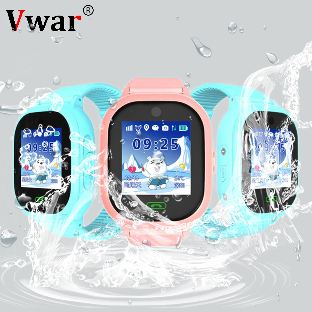 Vwar Q79 Waterproof Children Smart Watch with Camera GPS Phone smartwatch SOS Call Location Device Tracker Kids Safe Monitor