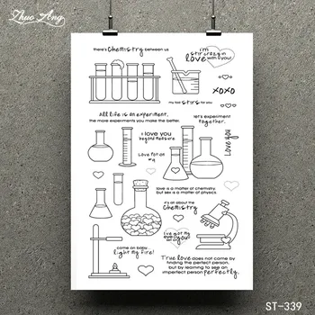 

ZhuoAng Chemistry Clear Silicone Stamp/Seal for DIY Scrapbooking/Photo Album Decorative Card Making Clear Stamps