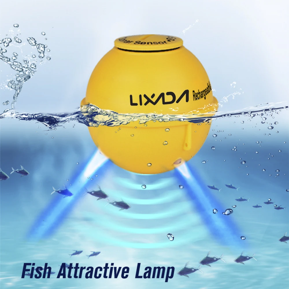 Lixada FF1108-1CWLA 2-в-1 Рыболокаторы с ЖК-дисплей Беспроводной акустический датчик глубины локатор лодка сигнализация детектор рыбы с кольцами для рыбалки