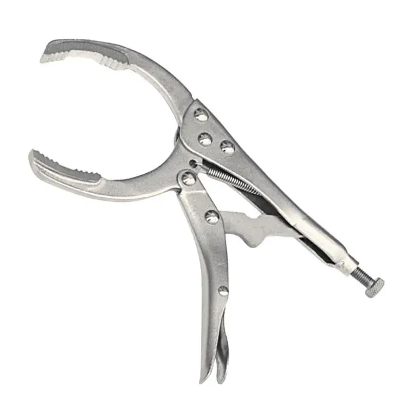 Nickel Plating Oil Filter Pliers Remover Universal Wrench Vice Locking