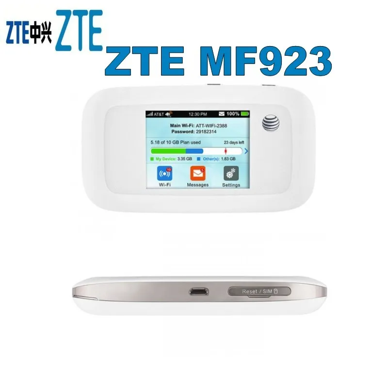Лот из 5 шт. zte MF923 (AT&T скорость) 4G LTE мобильную точку доступа разблокирована