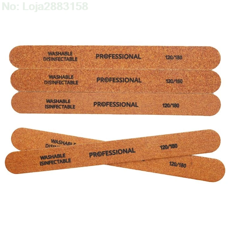 

1pc Double Sided Manicure Tool 120/180 Grit Nail Are File Washable Professional Use Tool