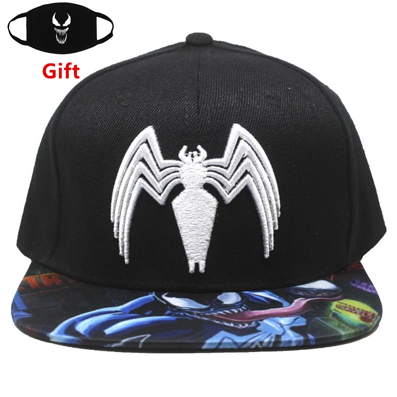 

Mask as Gift Movie Venom baseball cap snapback men women hip hop Rapper Bboy Dancer DJ embroidered cap
