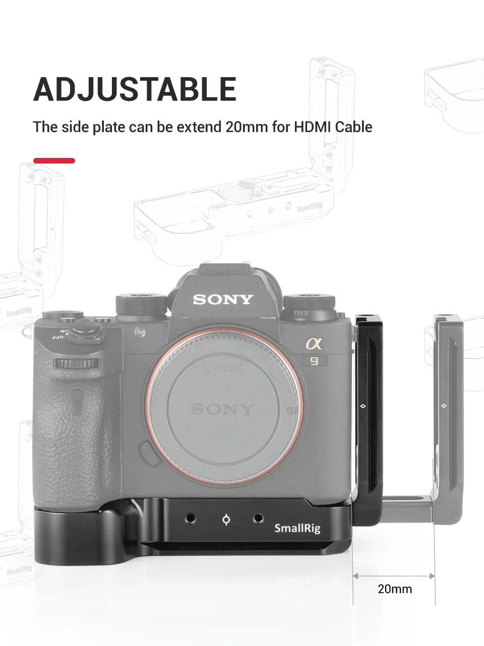 Быстросъемная пластина SmallRig A7R3 L для sony A7M3 l-кронштейн для sony A7 III/A7R III с Arca style Plate 2122