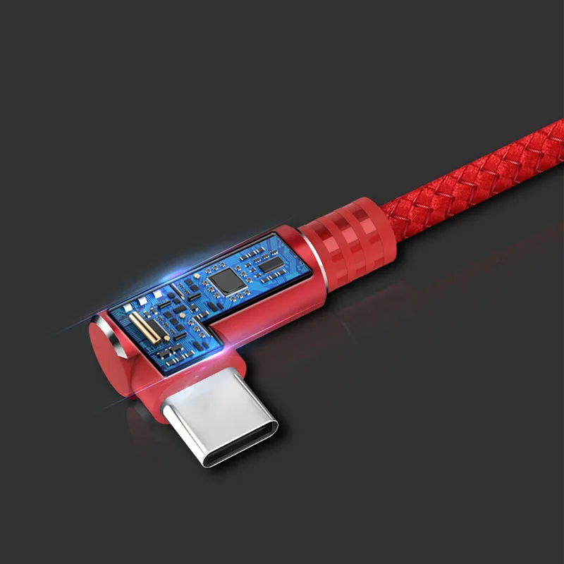 Eighfitech локоть линия передачи данных l-образный Micro Usb кабель алюминиевый сплав Быстрая зарядка линия для Apple type-c мобильный игровой зарядный кабель