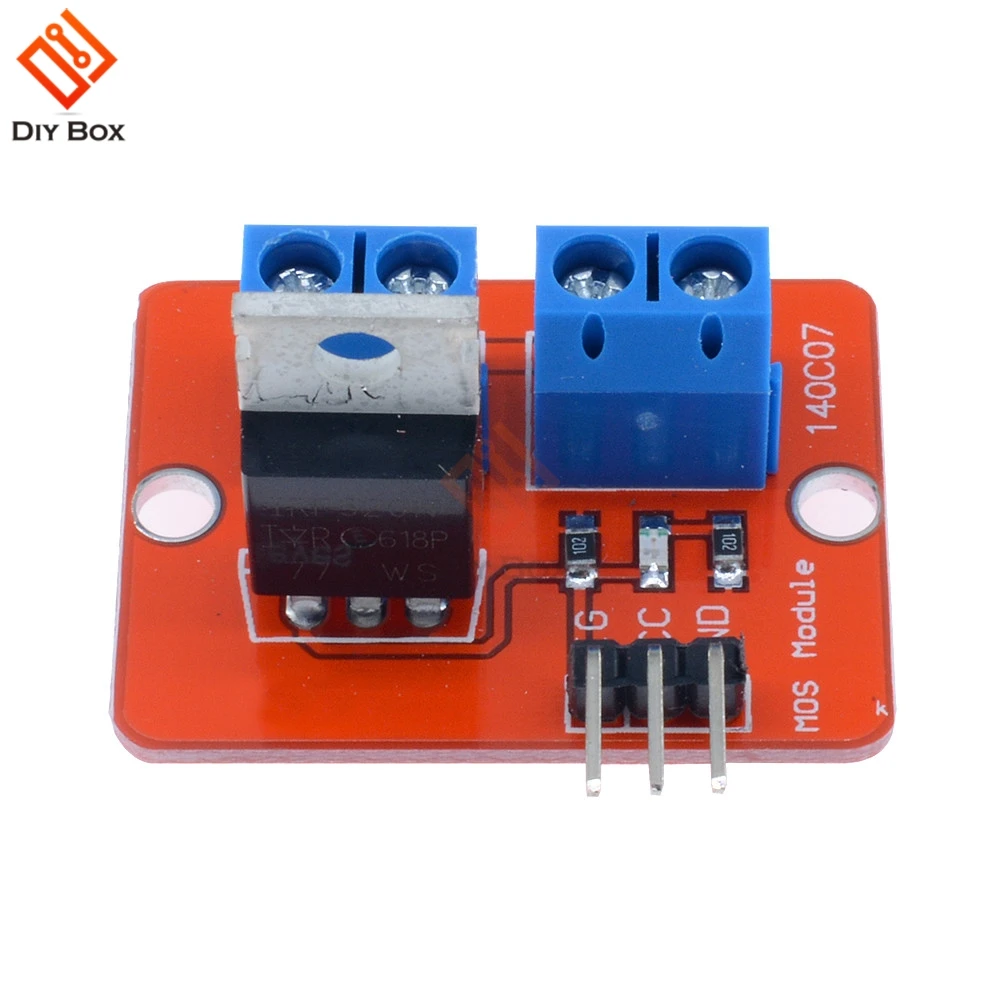 Топ Mosfet IRF520 модуль драйвера для Arduino MCU ARM Raspberry Pi 3 в 5 Power MOS ШИМ затемнение