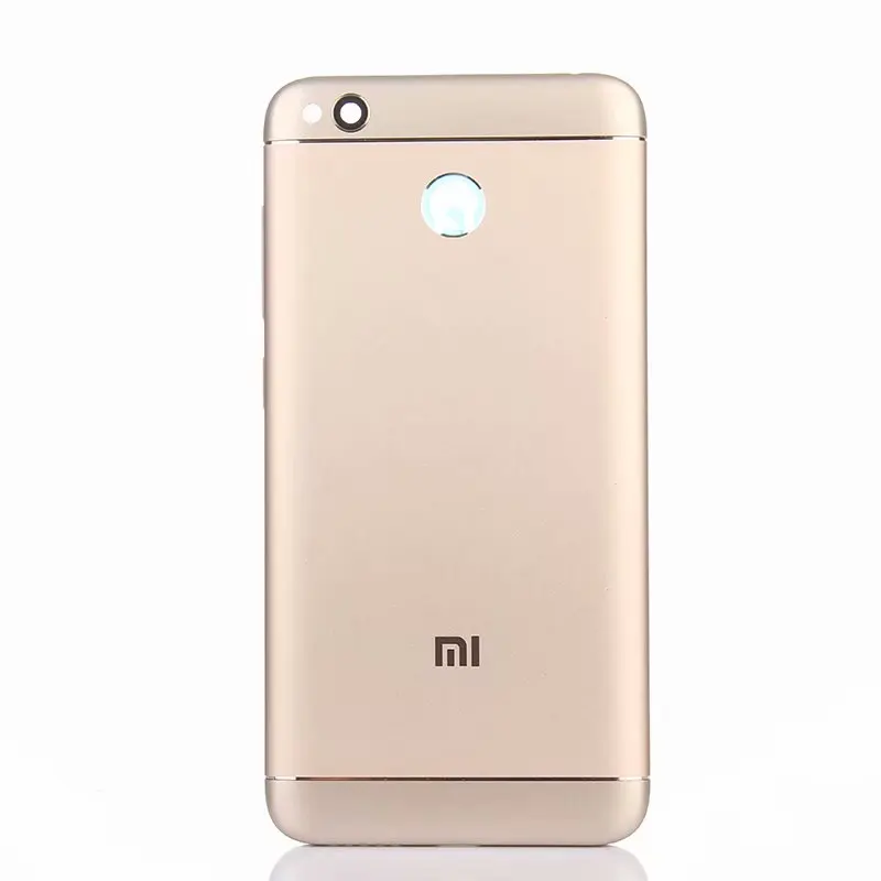 Redmi4X Original Housing For Xiaomi Redmi 4X Metal Battery Back Cover Mobile Phone Replacement Parts Case - Цвет: Gold