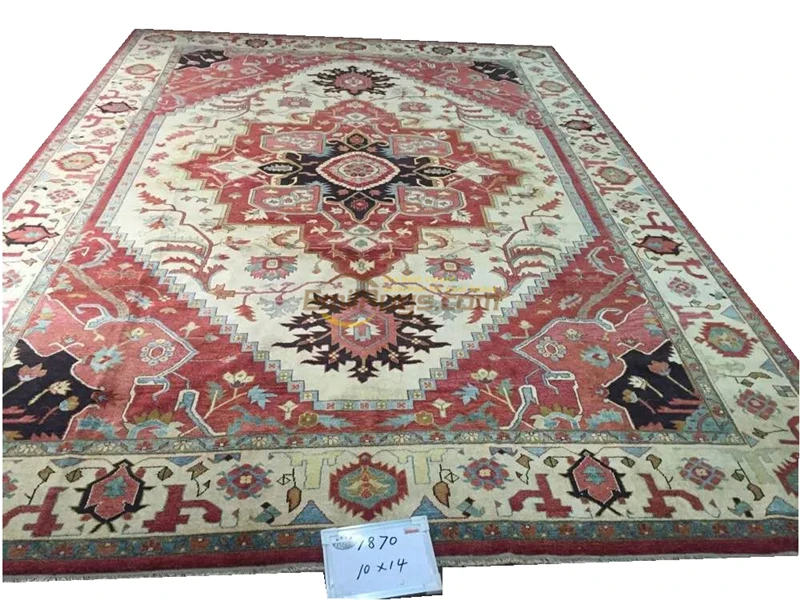 Один экспорт турецкие ковры ручной работы OUSHAK Ozarks ковер из чистой шерстяной 1870 10X14gc158zieyg14